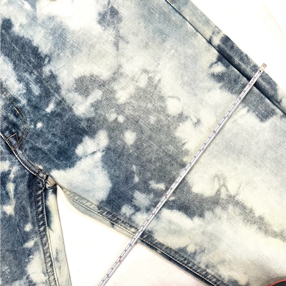 Upcycled Ocean Galaxy Jeans Size 32 x 30 8 10 12 - Picture 8 of 14